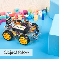 OSOYOO Robot Car Starter Kit V4.0 kompatibilní s Arduino IDE - Sada elektroniky s kamerou - Modul pro sledování čáry - Ultrazvuk